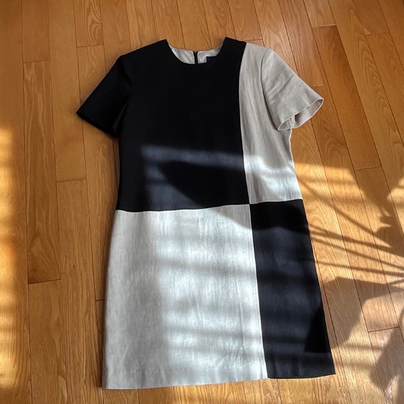 John Roberts Women’s Dress with short sleeve in two colors black/creme Size 12 - Picture 2 of 8